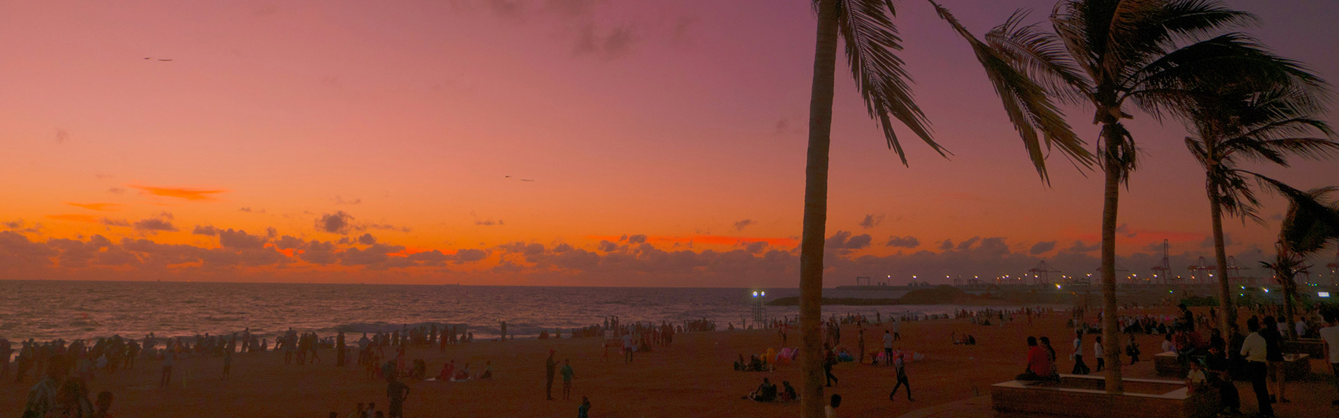 Galle Face Green at Sunset